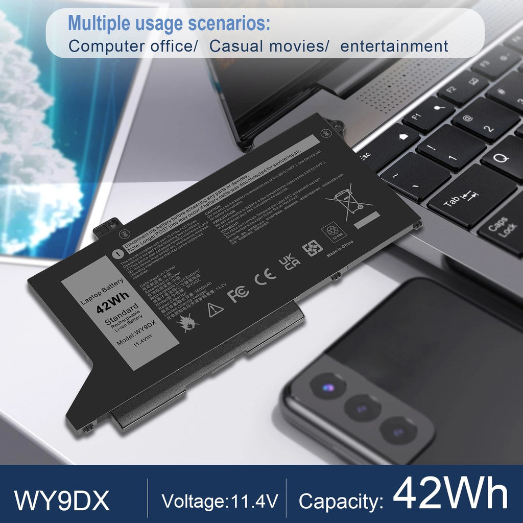 ??LOT Replace WY9DX Battery For Dell Latitude 14 5420 15 5520 Precision 15 3560