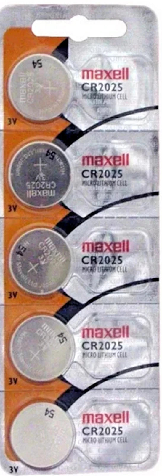 50 x Genuine Maxell CR2025 CR 20225 3V COIN LITHIUM BATTERY Made in Japan BR2025