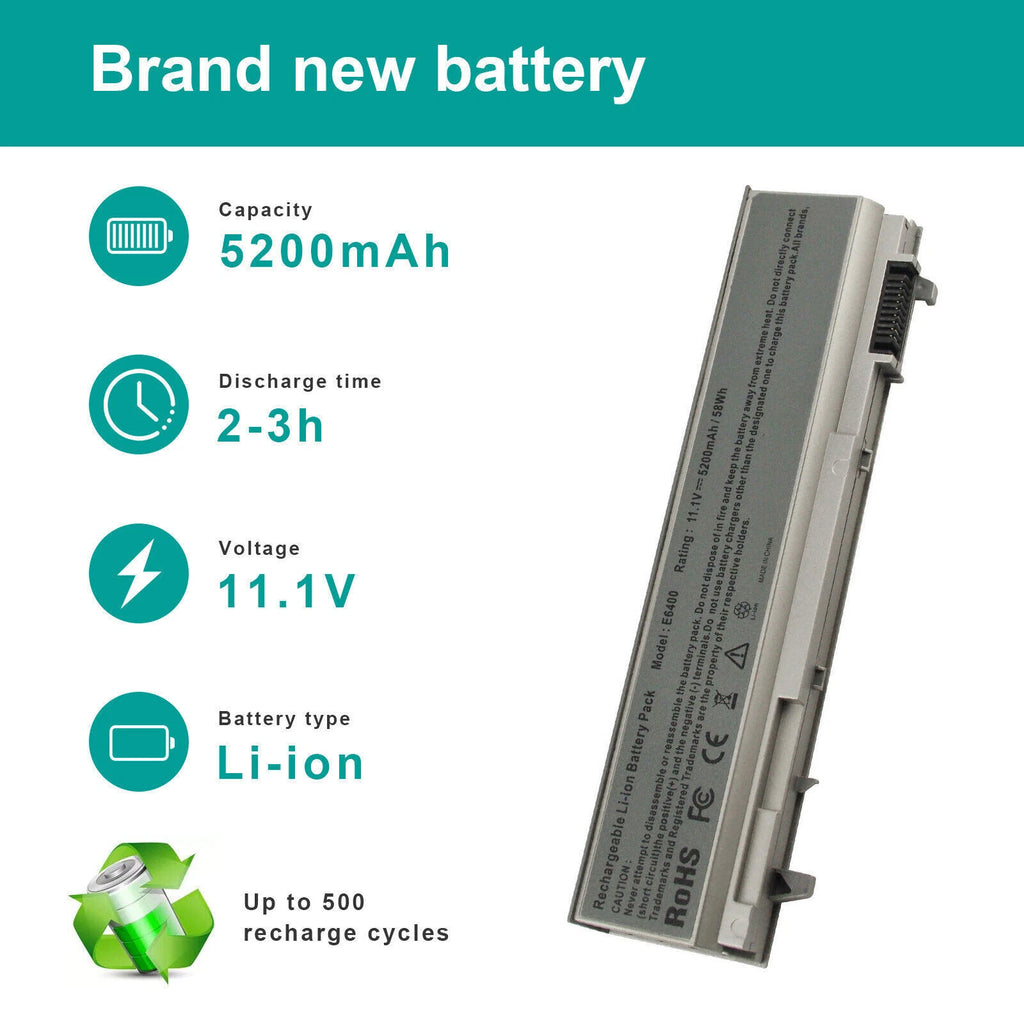 ?PT434 Battery For Dell Latitude E6400 E6410 E6500 E6510 Precision M2400 M4400?