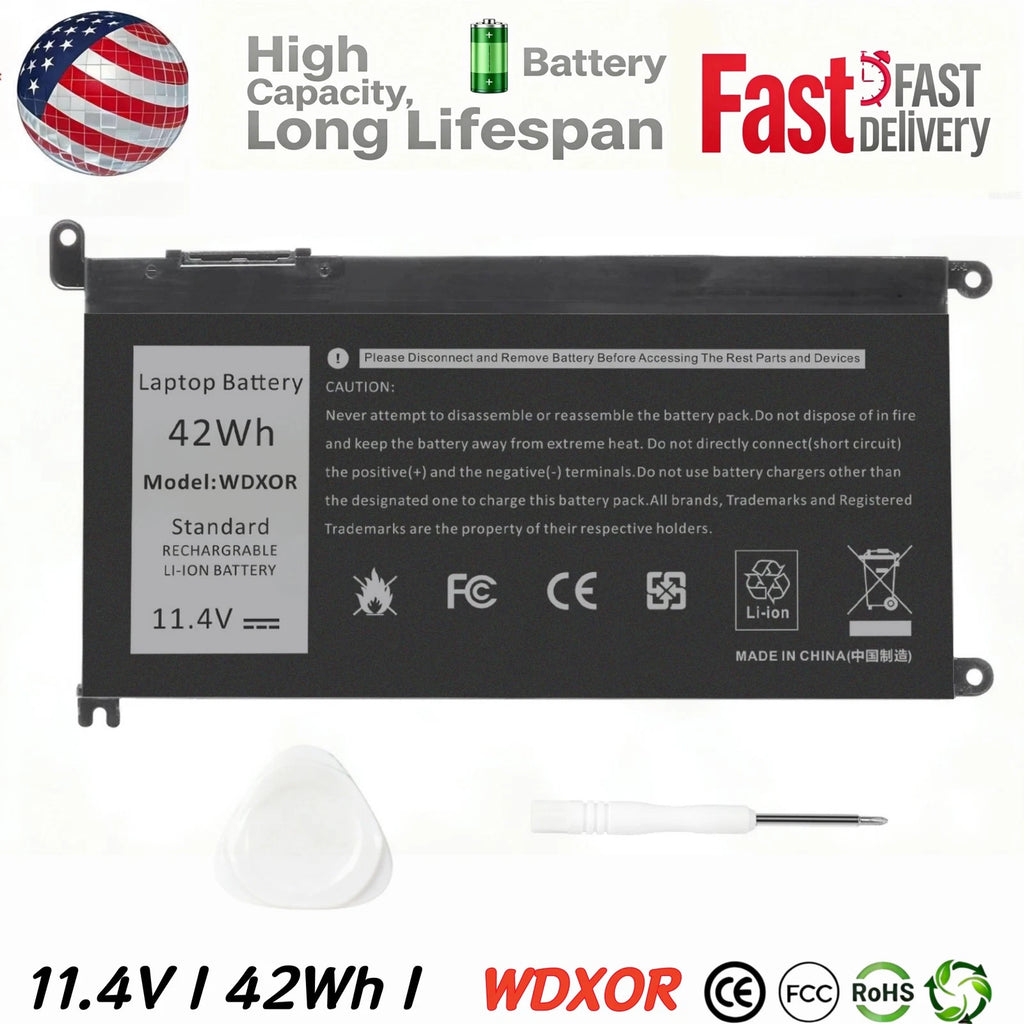 WDX0R WDXOR CYMGM Battery 42Wh For Inspiron 15 5567 5568 13 5368 7368 7569 7579