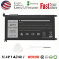 WDX0R WDXOR CYMGM Battery 42Wh For Inspiron 15 5567 5568 13 5368 7368 7569 7579