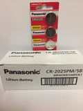 25 Batteries-Panasonic CR2025 DL2025 ECR2025 3V Lithium Coin Battery Exp-2029