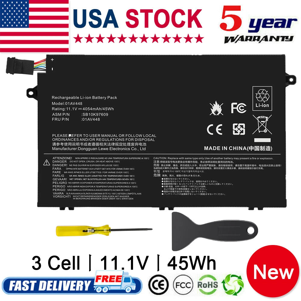 Replace For Lenovo Thinkpad Battery E14/E15/E480/E485/E495/E580/E585/E490/E590