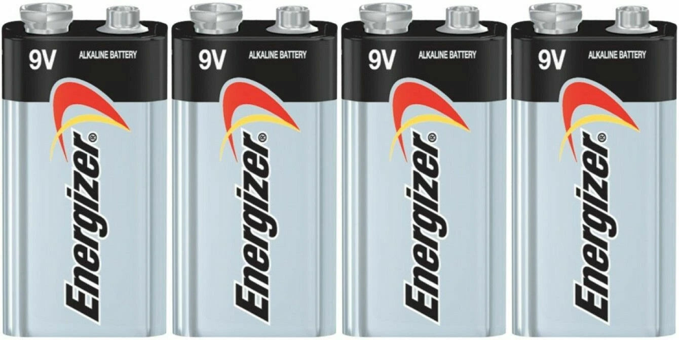 4 Energizer Max 9V 9 Volt Alkaline Battery 522 1604 Bulk EXP 12/2024