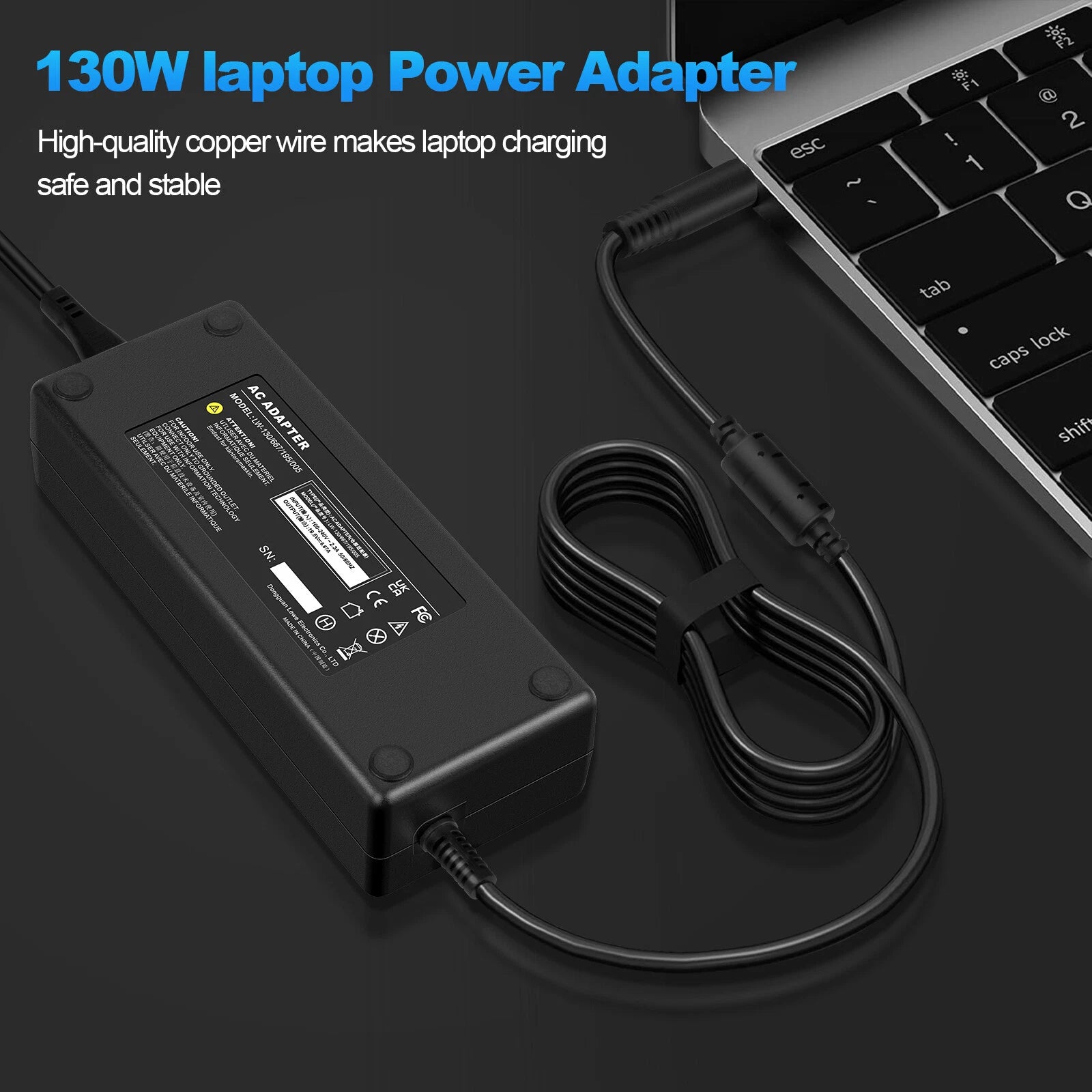 130W 19.5V 6.67A AC Adapter Charger For Dell XPS 15 9560 9570 9550 9530 7590 New