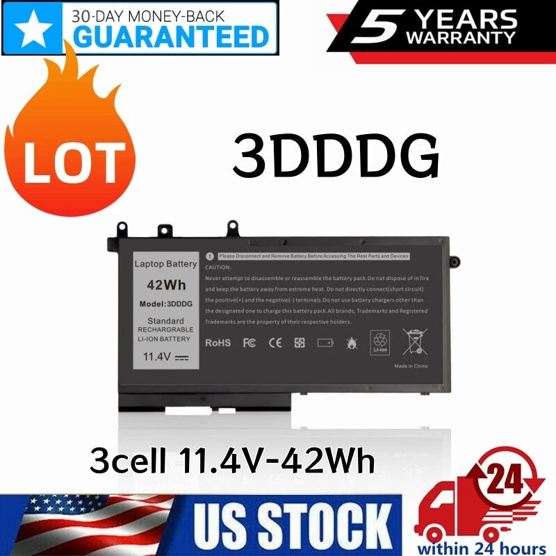 ?Lot 10x 3DDDG Battery For Dell Latitude E5280 E5480 E5580 Precision 3520 3530