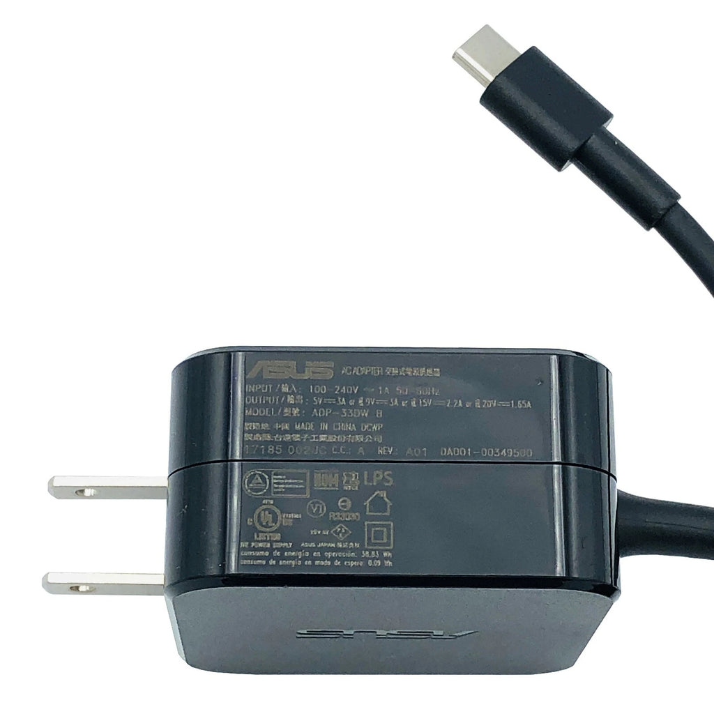 NEW Genuine Asus 33W AC Wall Adapter 5-20V 1.65-3A USB-C Model ADP-33DW B OEM