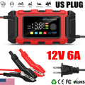 12V Smart Car Battery Charger Automatic Lifepo4 Repair Maintainer Trickle Gel US