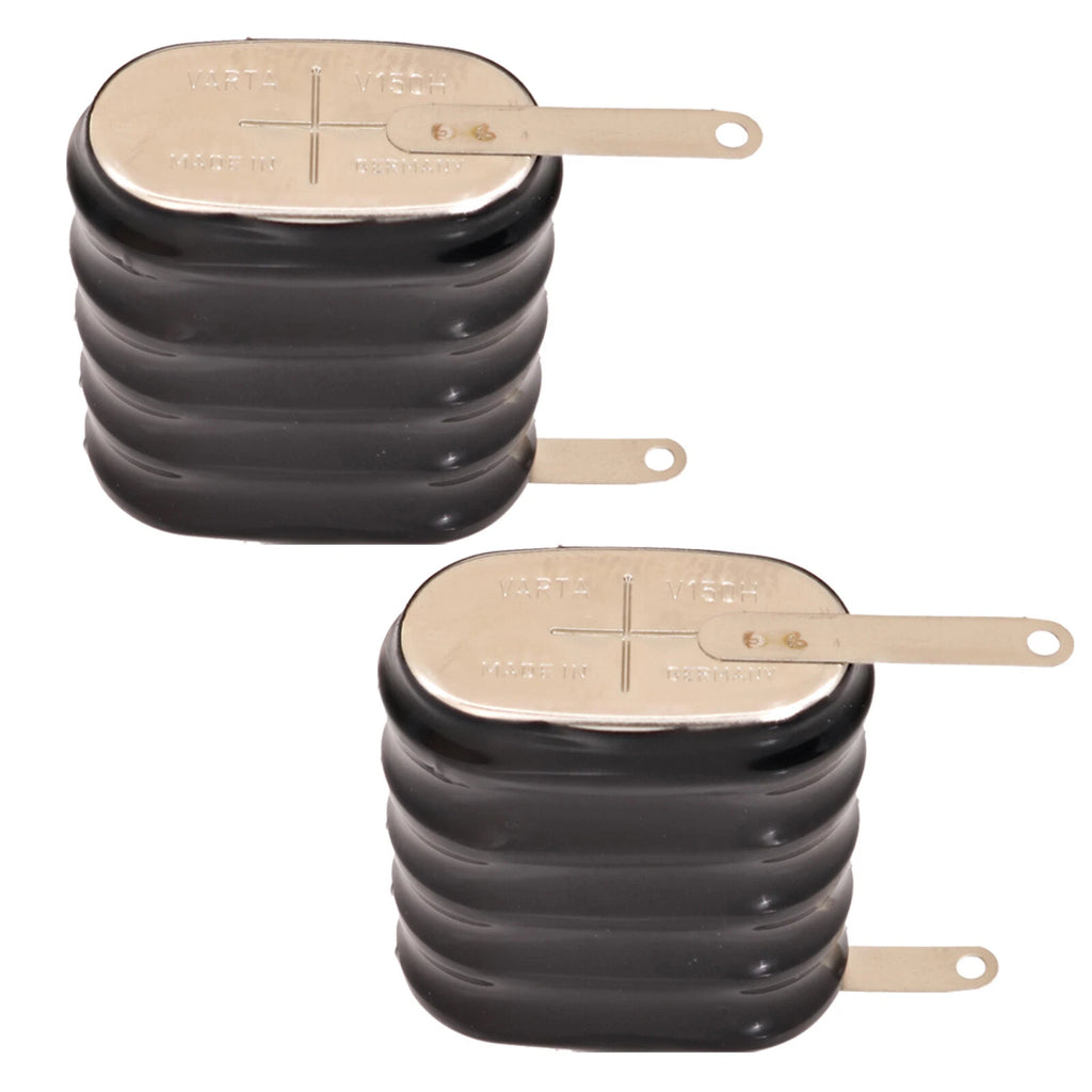 Exell 5/V150H 6V 150mAh NiMH Button Cell Battery with Tabs