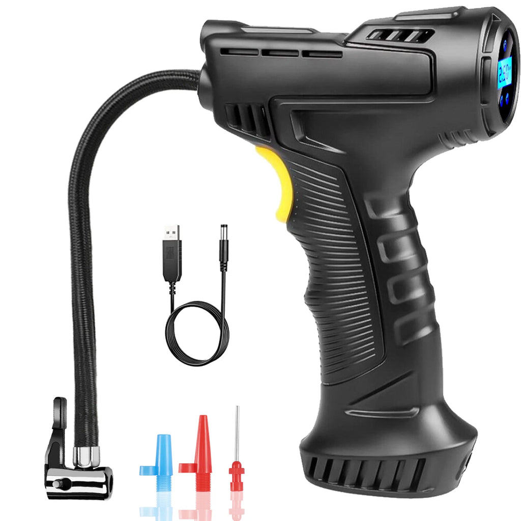 150PSI USB Tire Inflator Pump Car Air Compressor LED Electric Portable Auto 12V