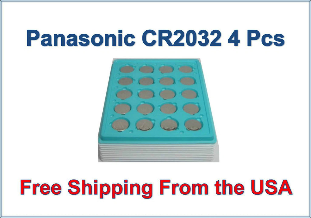 4 Pcs Fresh Panasonic Lithium ECR2032 CR2032 CR 2032 3V Battery