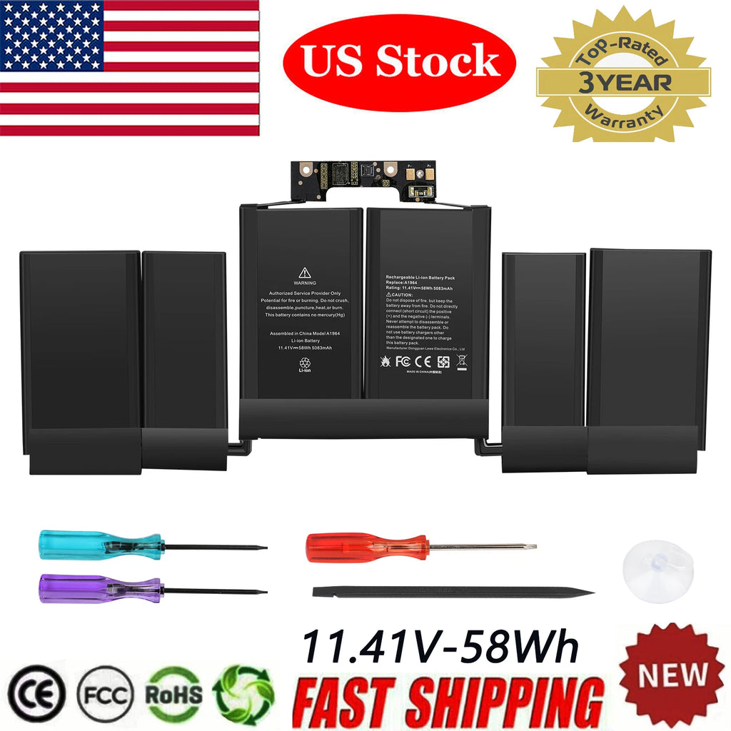 A1964 Battery for Macbook Pro 13 inch A1989 A1964 Mid 2018 2019 A2251 2020 58Wh