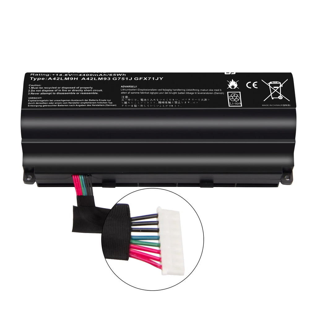 Laptop Battery For Asus G751 G751JT G751JL G751J G751JY G751JM A42N1403 A42LM93