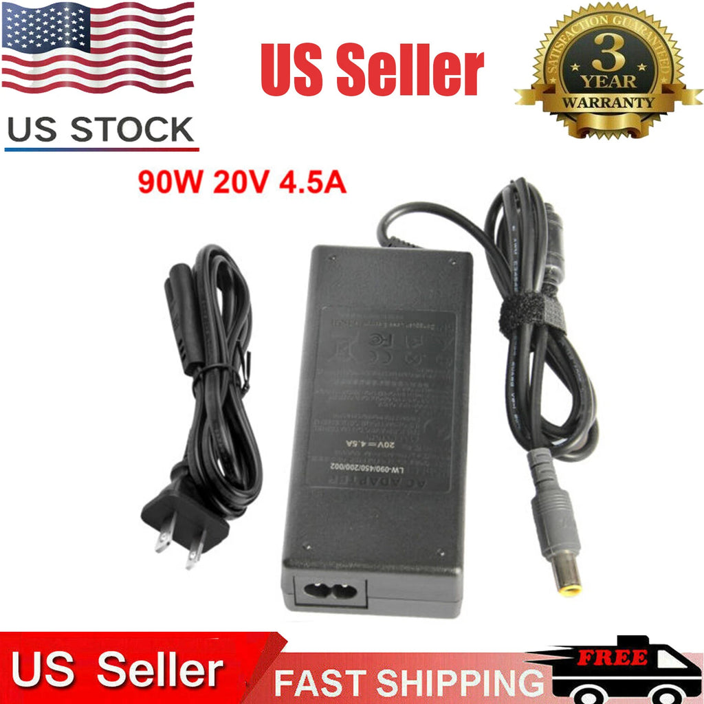 90W 20V 4.5A AC Laptop Adapter For IBM Lenovo ThinkPad Charger Power Supply Cord
