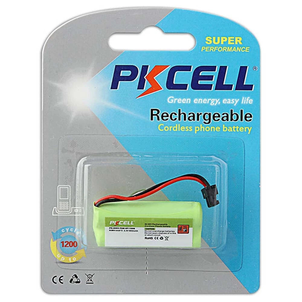 PKCELL Cordless PK-0053 for BT-1008 Phone NiMH 800mAh Battery 2.4V, 1 Pack
