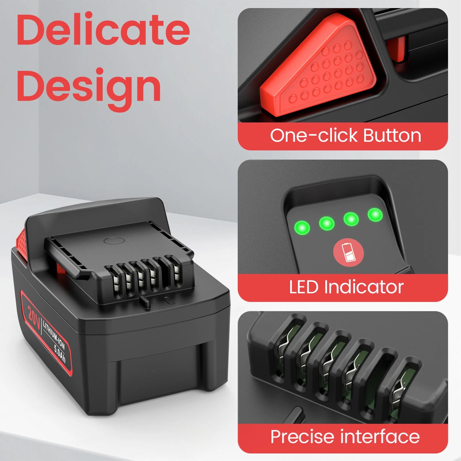 For Ingersoll Rand IQV20 BL2012H 20V 5.0Ah Lithium Ion Battery Cordless Power US