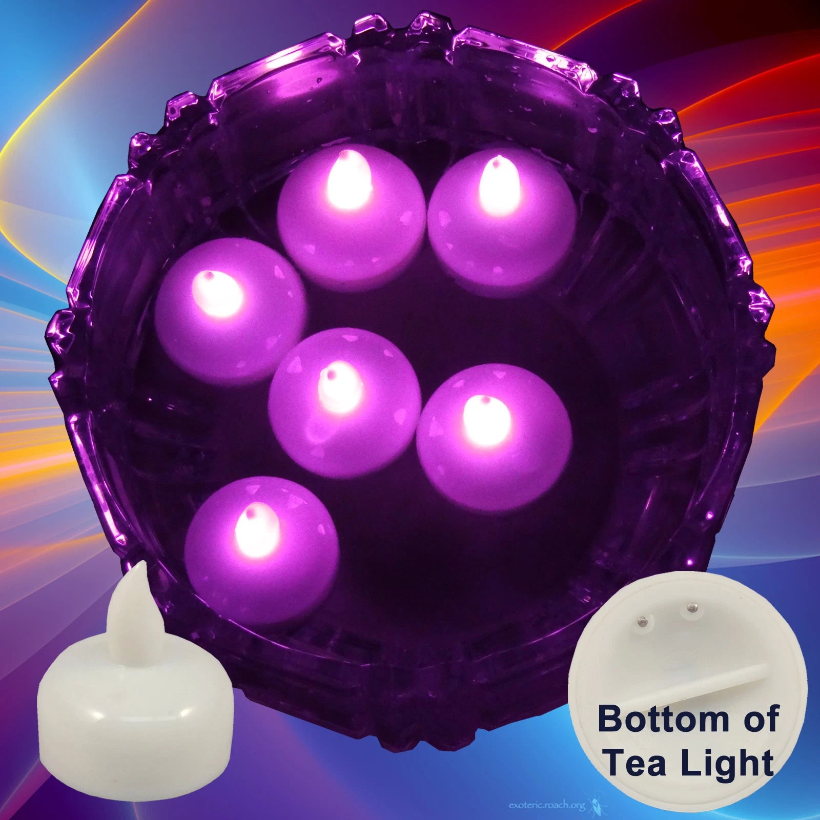 24 Flameless Floating LED tealight Candle Battery operated Pink tea lights NEW