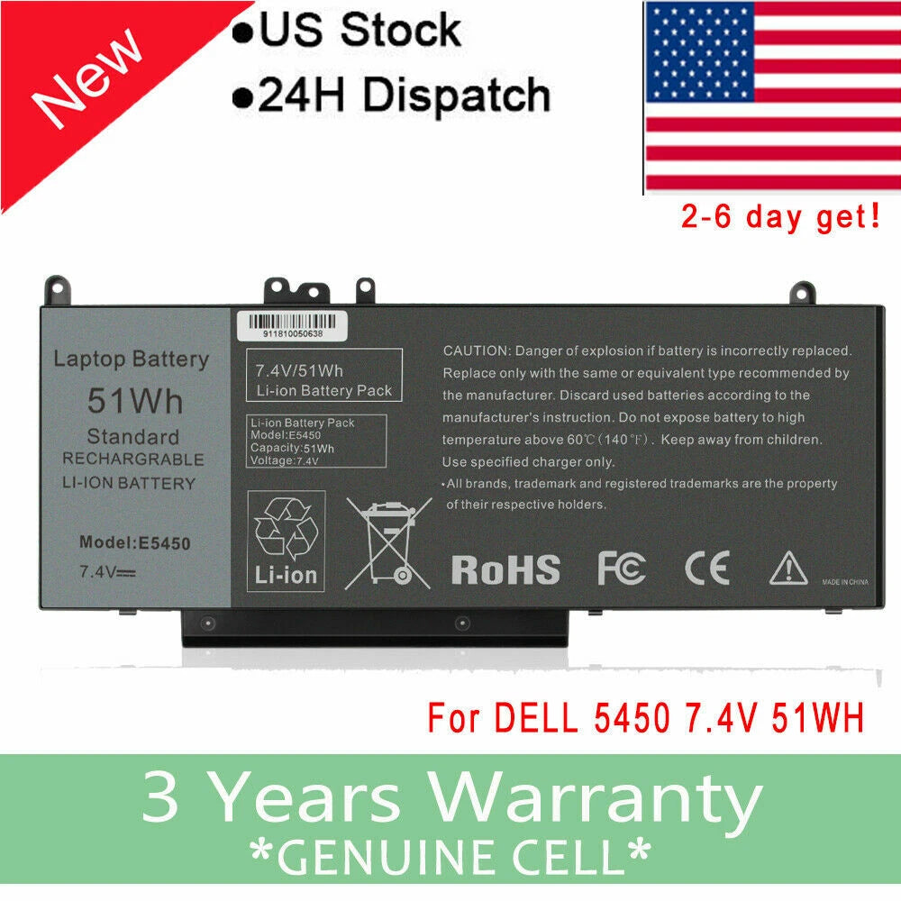 NEW Battery G5M10 Battery For Dell Latitude 3160 E5250 E5450 E5550 WYJC2 8V5GX