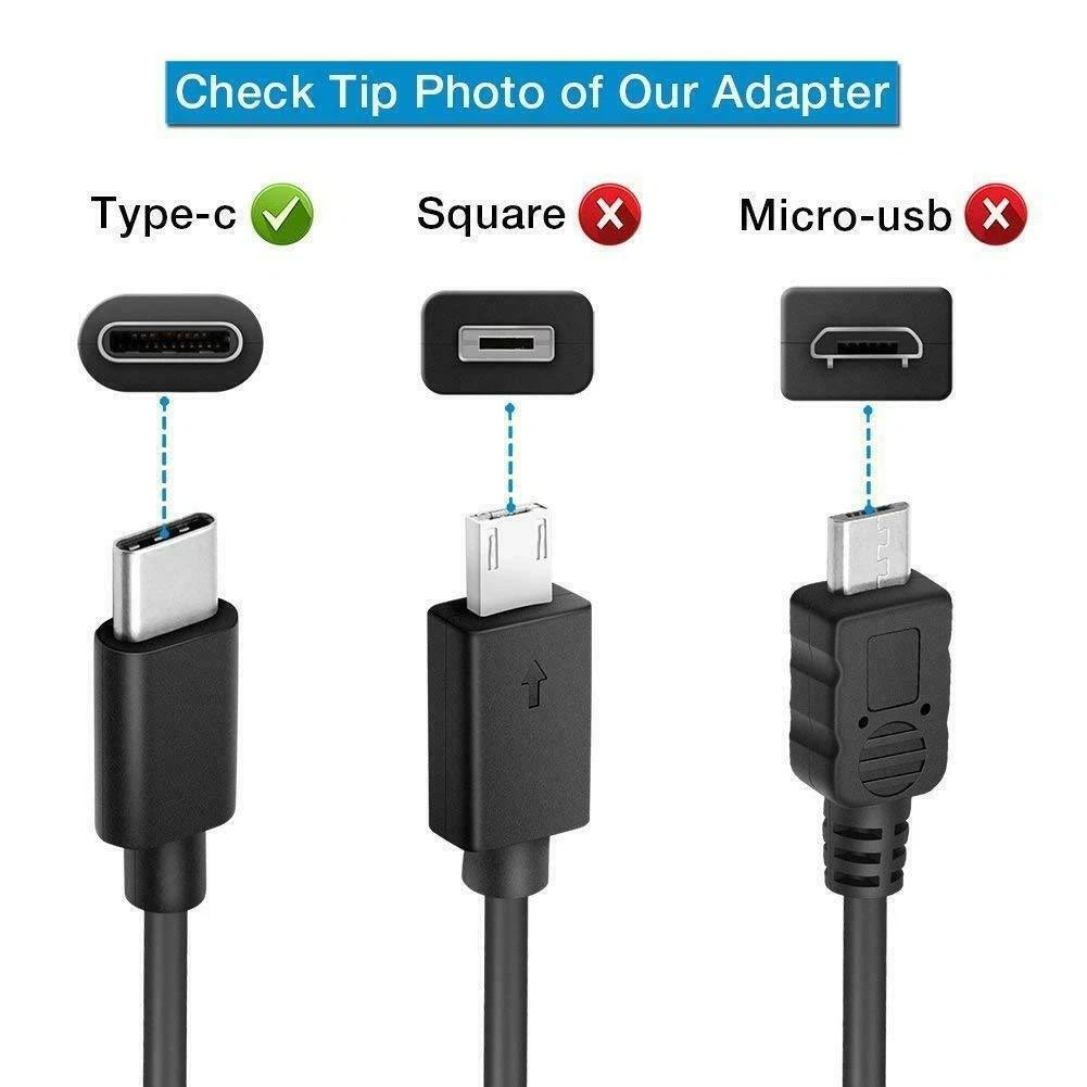 USB Type-C 45W for HP Chromebook Lenovo Dell Acer Samsung Laptop Charger Power