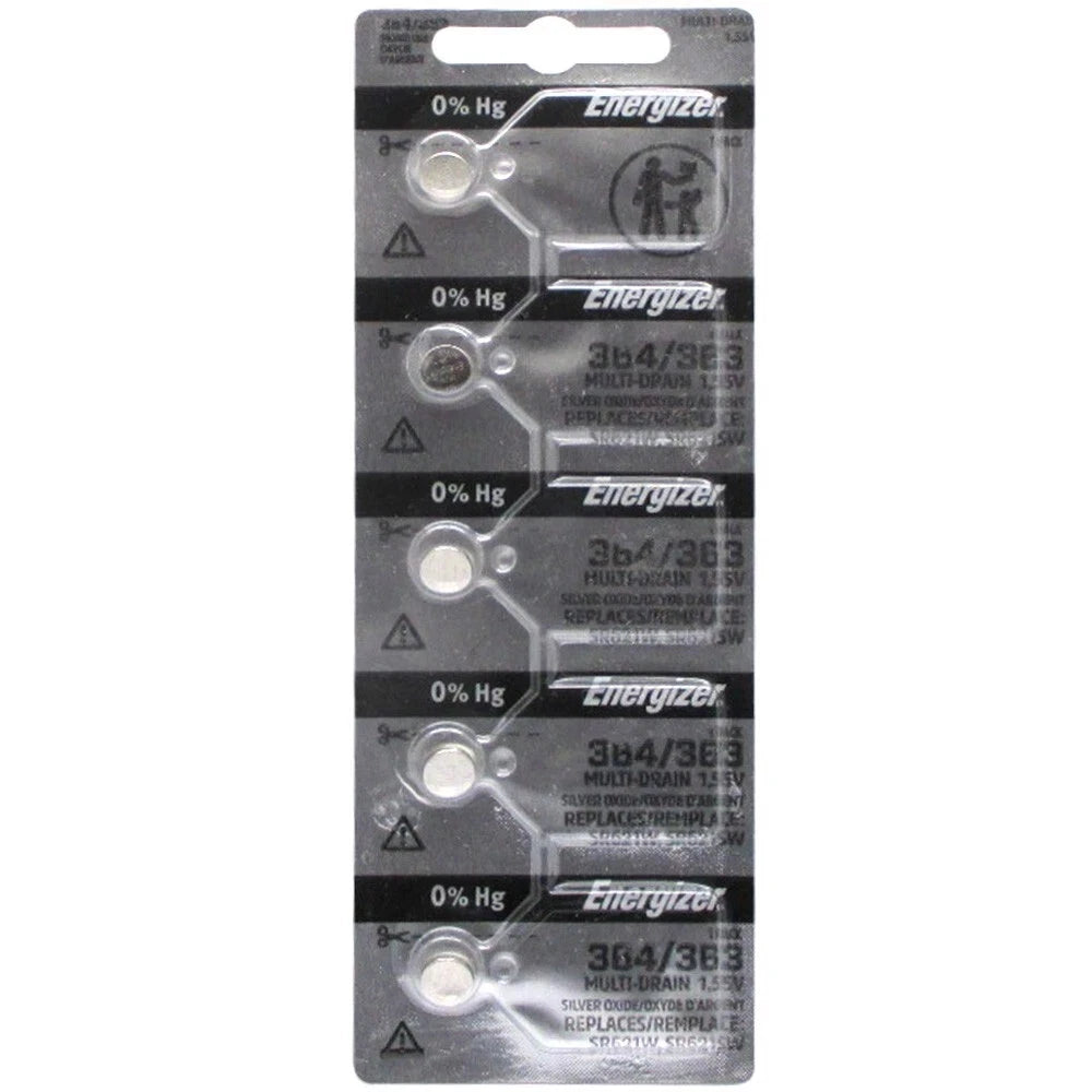 25 x Fresh Stock Energizer Watch Silver Oxide Batteries 364/363 SR621SW Battery