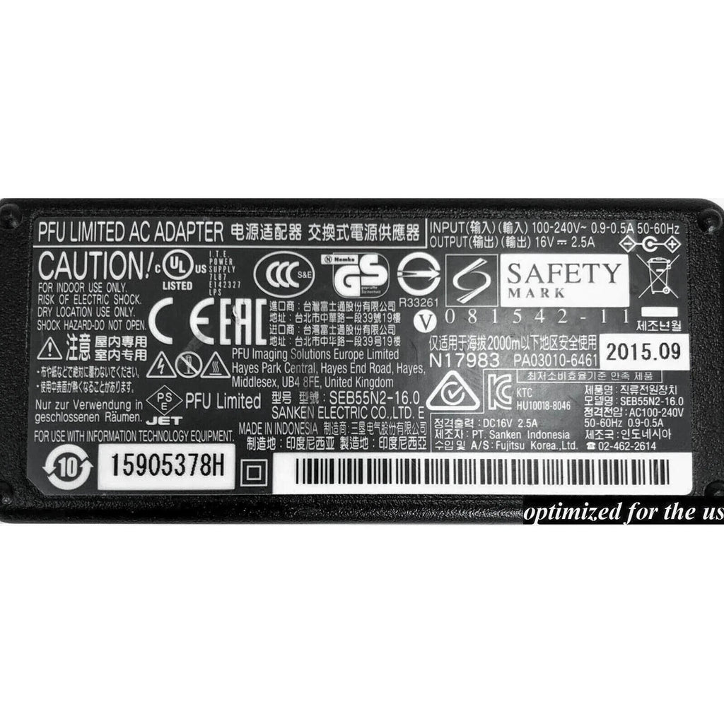 NEW Original Fujitsu 40W AC Adapter for Fi-7030 Color Duplex Document Scanner