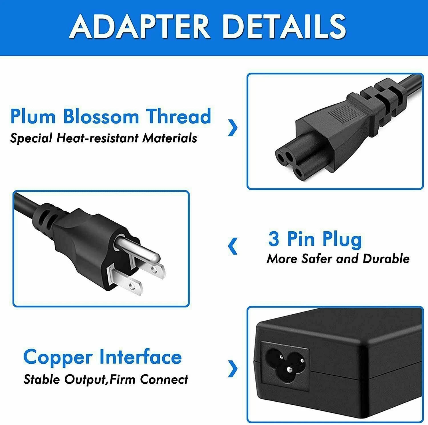 65W AC Charger for HP Envy 13 15 17 X360 Laptop Notebook PC Power Supply Cord