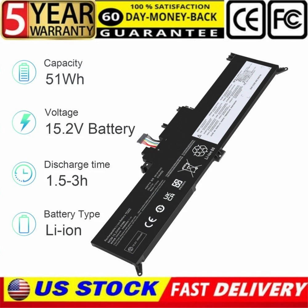 00HW027 01AV433 Battery for Lenovo ThinkPad X380 Yoga 260 370 X380 15.2V