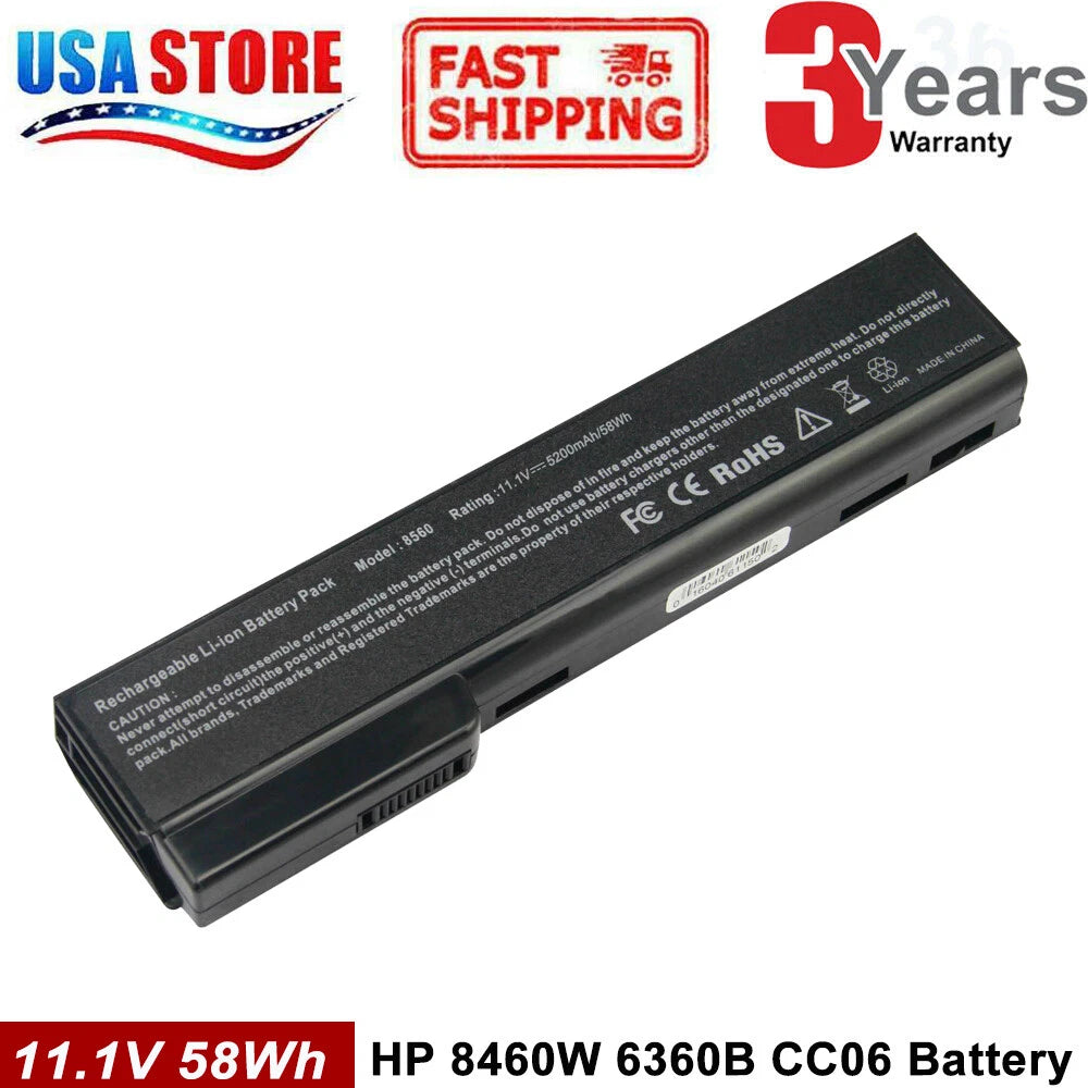 Battery for HP EliteBook 8460W 8560P 8460P CC06 628666-001 628668-001 628670-001