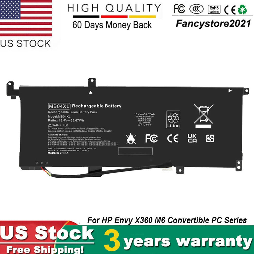Battery For HP Envy X360 M6 Convertible M6-AQ003DX , Envy X360 15" 15-AQ005NA US