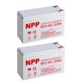 2PC NPP NP12-9Ah 12V 9Ah General Series Battery