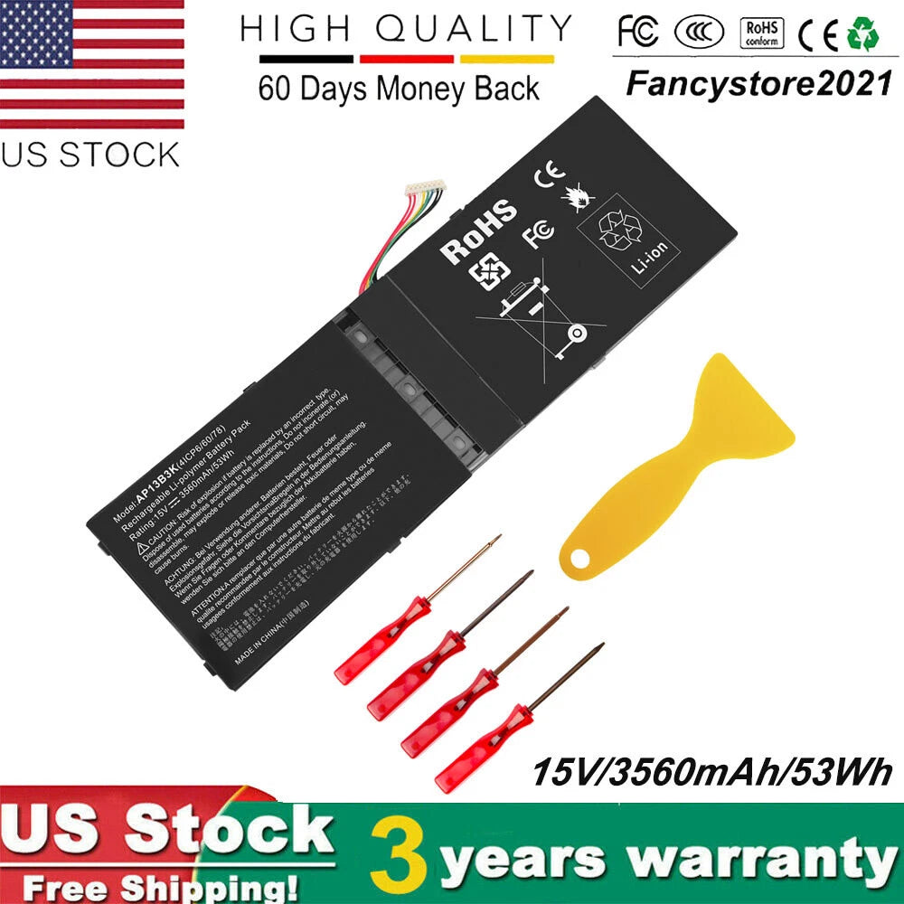 AP13B3K Laptop Battery for Acer Aspire R7 R7-572 R7-572G R7-571 R3-471T AP13B8K