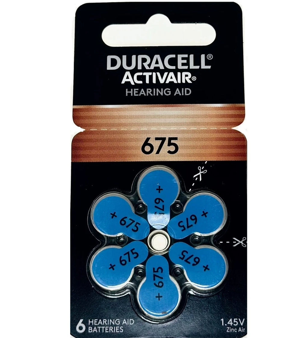 Duracell Size 675 Hearing aid batteries 12 to 120 Batteries