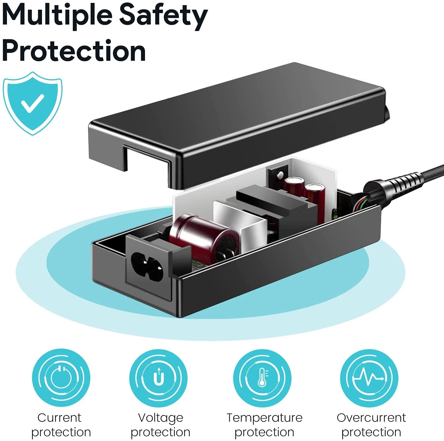Charger Cord for Booster PAC ES2500 ES5000 J900 Jump Starter Power Supply Cord