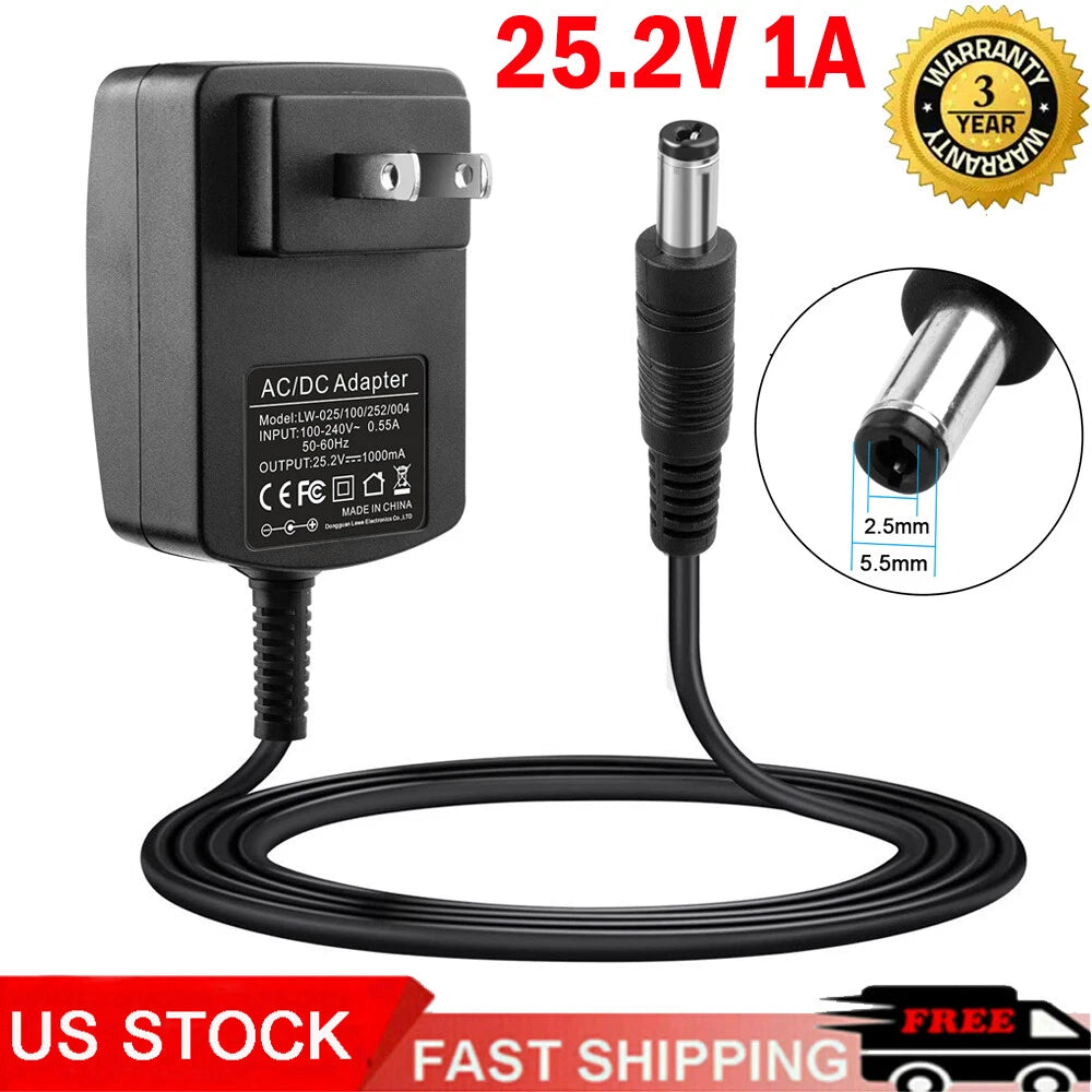 25W AC/DC Adapter Charger For Hyperice Hypervolt Massage Gun 53000-001-00 Power