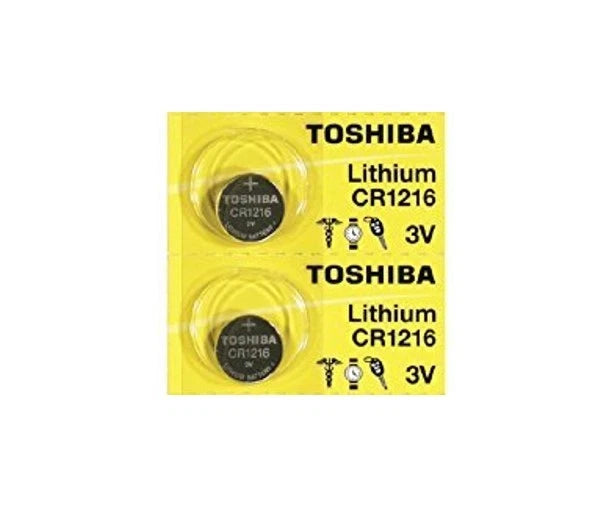 2 Toshiba CR1216 1216 Lithium Coin Cell 3V Batteries