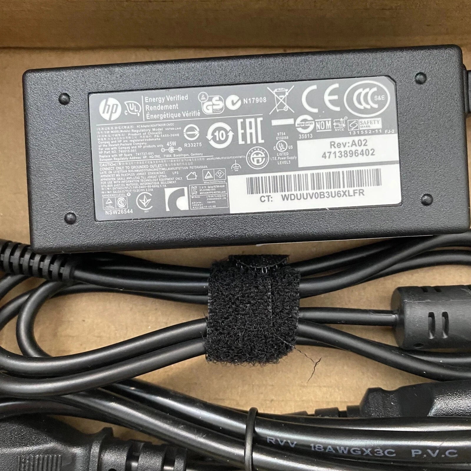 OEM 45W Blue tip AC Adapter Charger for HP 740015-002 741727-001 19.5V 2.31A NEW