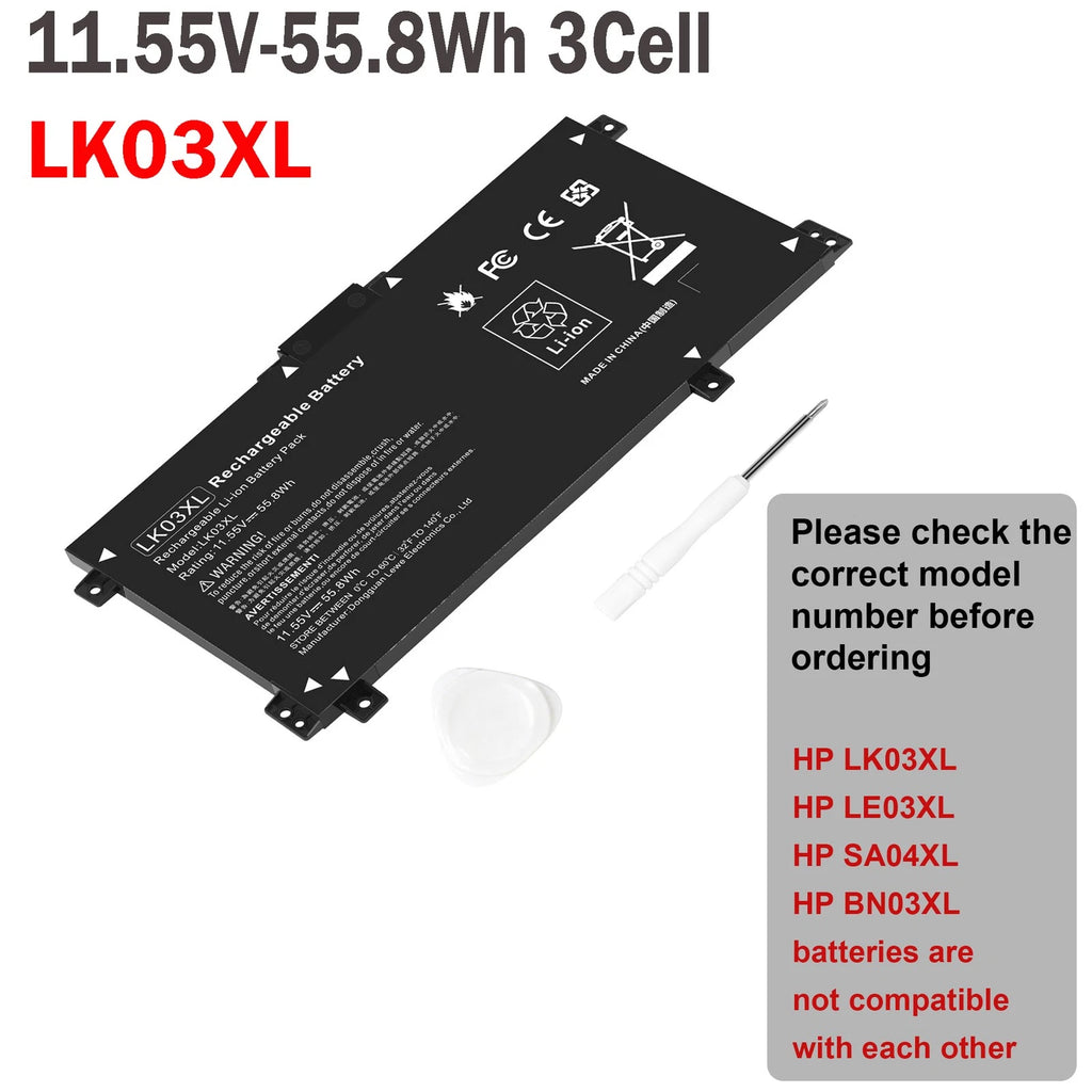 Battery For HP ENVY X360 15m-BP 15-BQ 17-AE 17-CE HSTNN-UB71 L09281-855 LK03XL