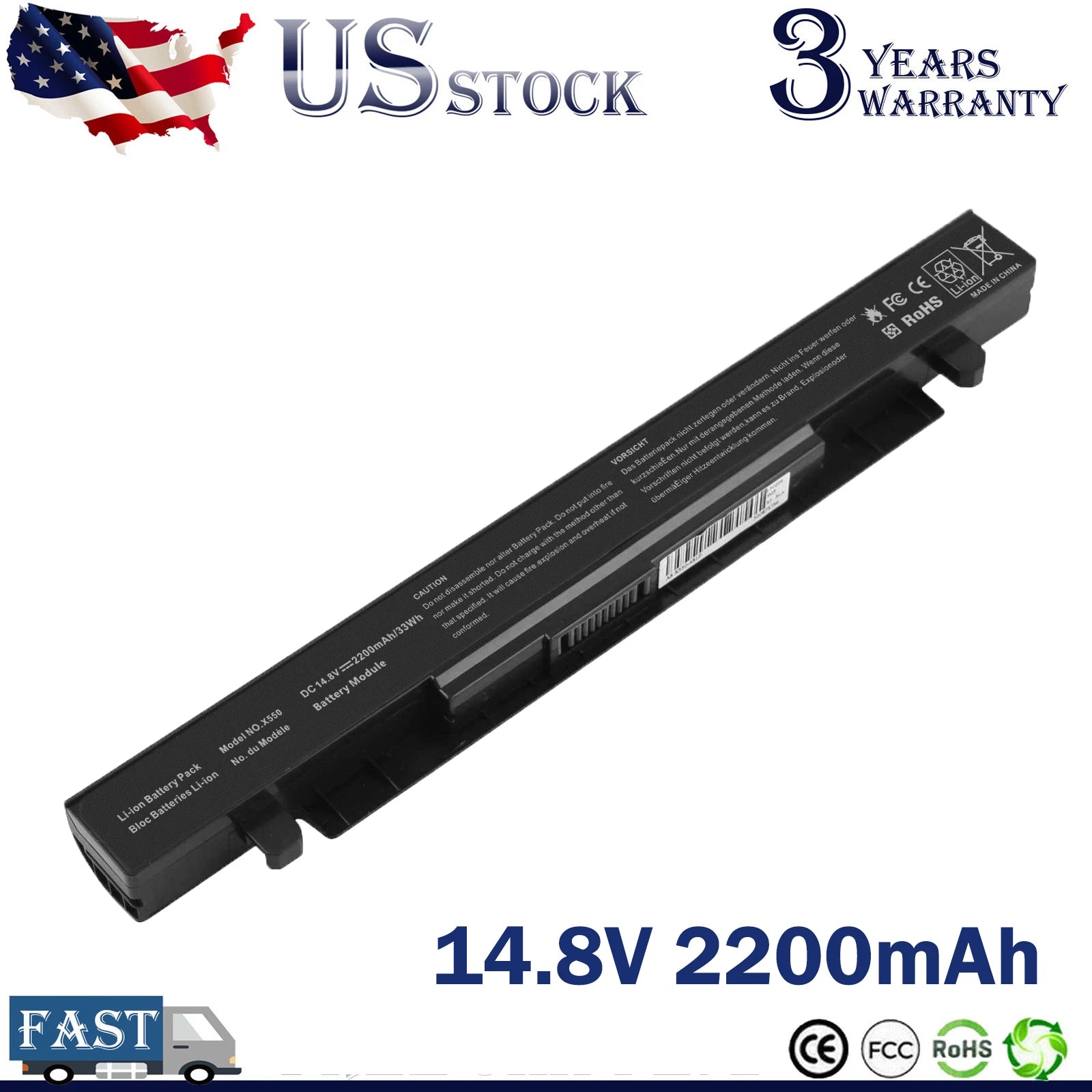 A41-X550A Laptop Battery For Asus X550C X550CA X550CC X550B X550VC X550D
