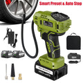 Cordless Tire Inflator Air Compressor Car Pump with Rechargeable Battery Pack