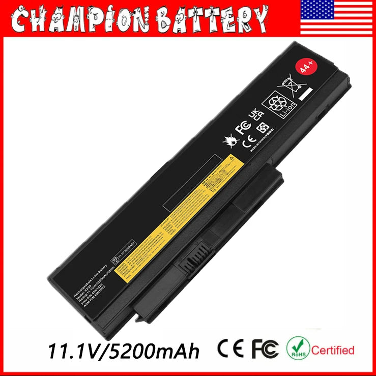 44+ Battery For Lenovo ThinkPad X220 X220i X220s X230 X230i X230s Series 58Wh