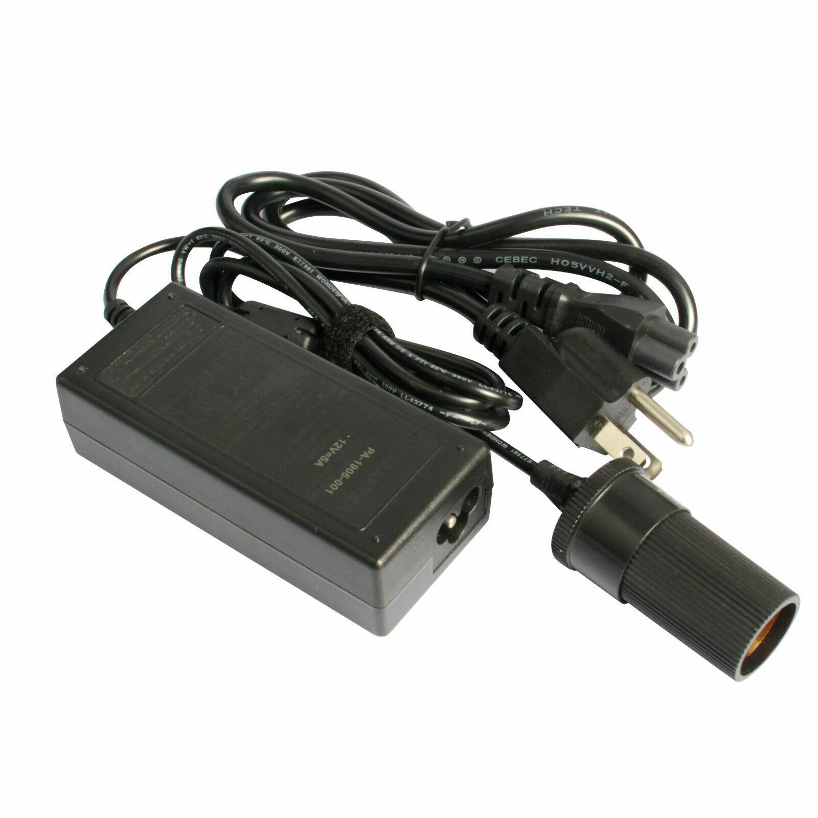 Car Cigarette Lighter Socket AC 110-220V to DC 12V 5A Wall Adapter Converter US