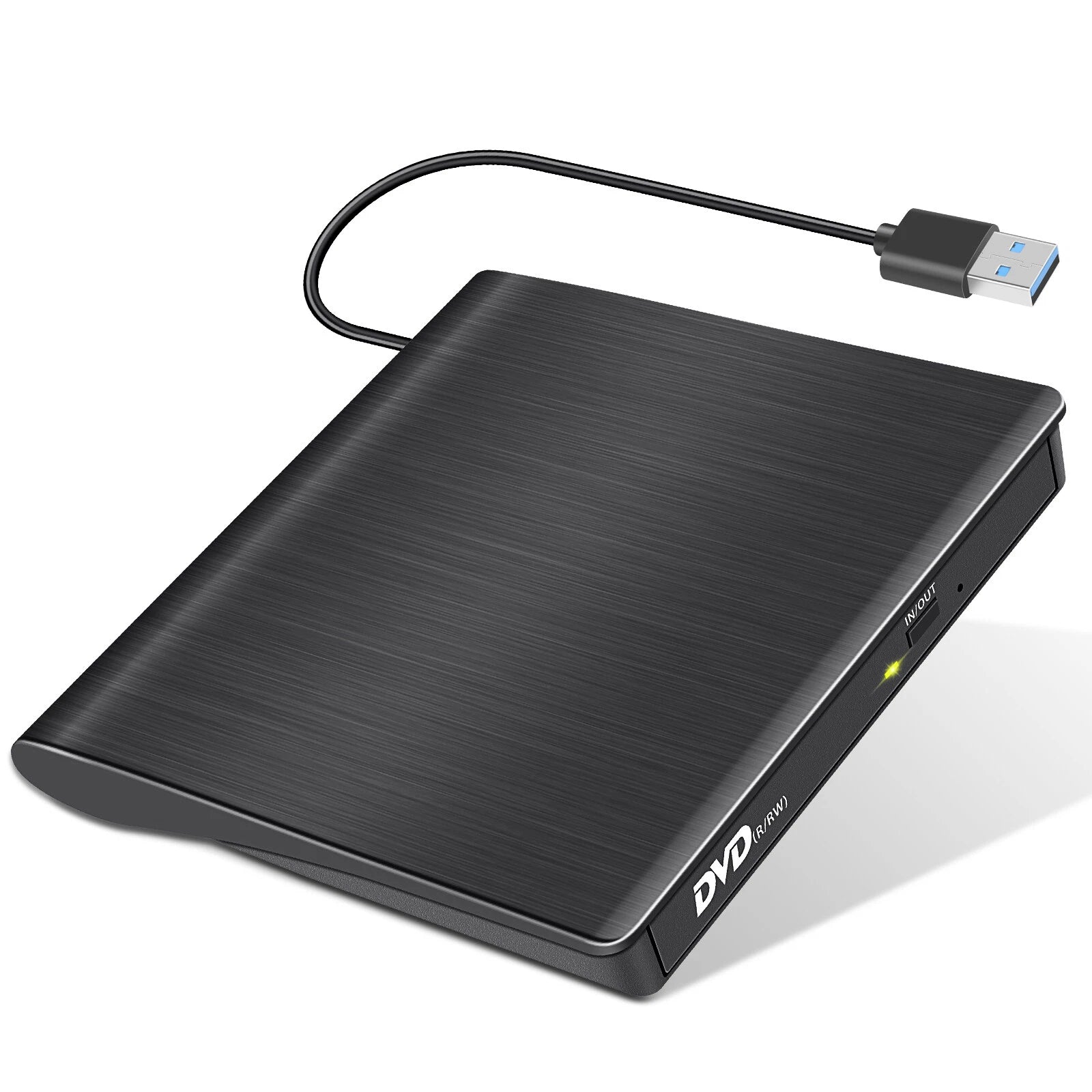 External DVD RW CD Writer Drive USB 3.0 Slim Burner Reader Player for Laptop PC
