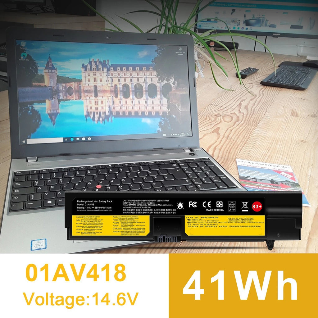 ?01AV418 Laptop Battery For Lenovo Thinkpad 01AV416 01AV417 E570 E570c E575 83+