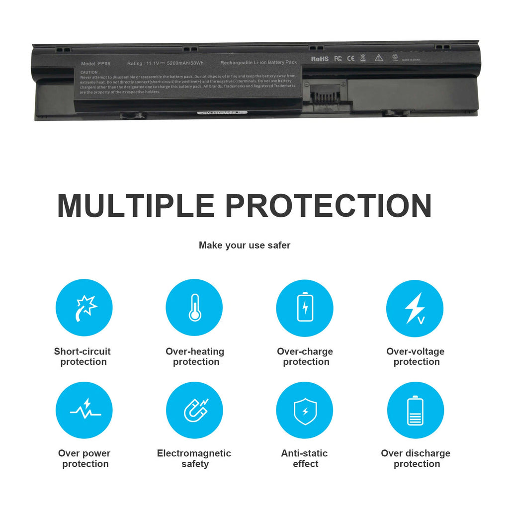 Battery For HP ProBook 440-G0 440-G1 445-G0 445-G1 450-G0 707617-421 708457-001