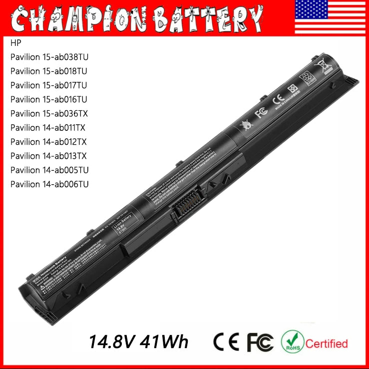 KI04 K104 Battery for HP Pavilion 14-ab000 15-ab000 17-g000 800049-001 14.8V