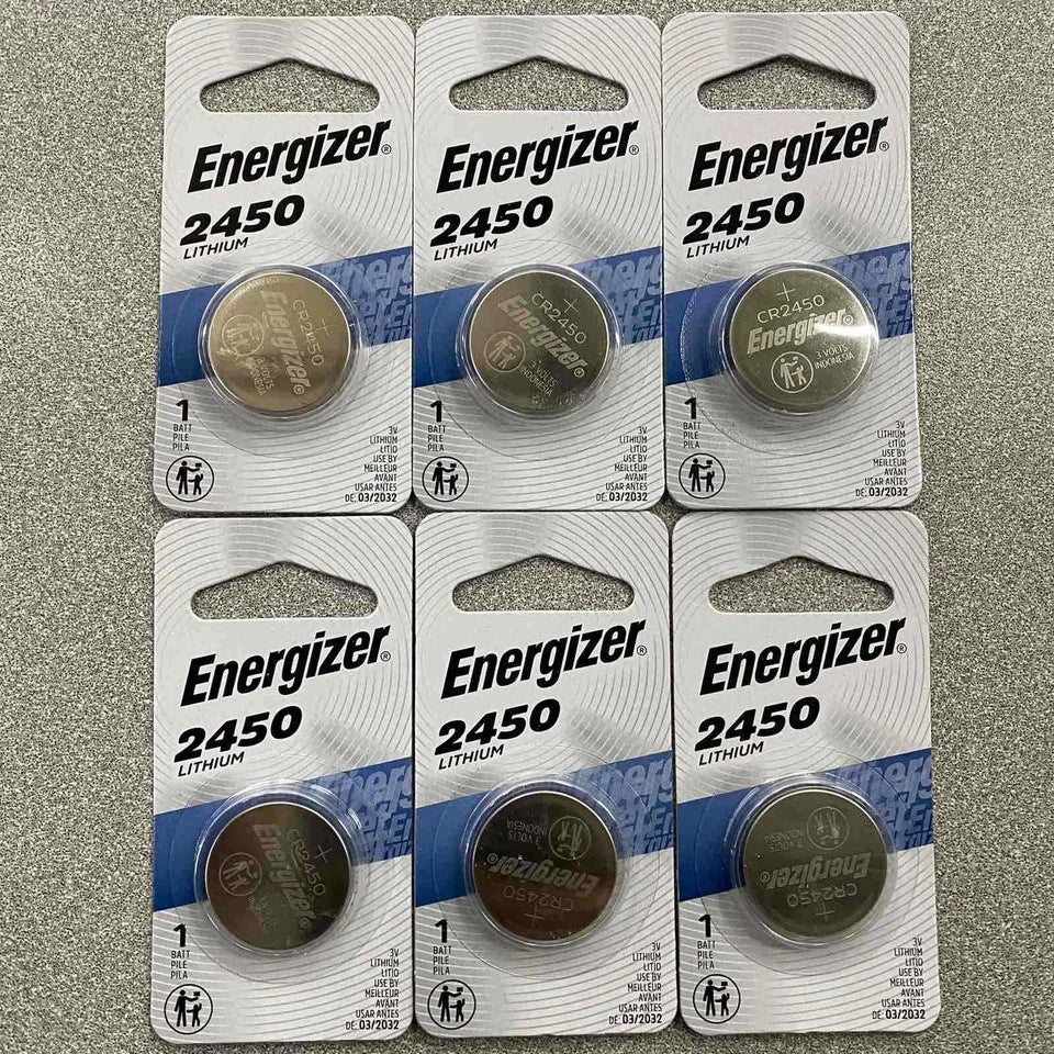 3 Pack New Fresh Energizer ECR2450 CR2450 BR2450 Lithium 3V Battery Exp 03/2032