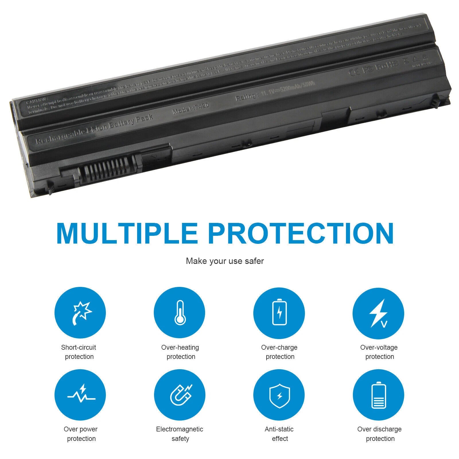 6/9 Cell Battery for Dell Latitude NHXVW E5420 E5430 E5520 E5530 E6420 E6430 PC