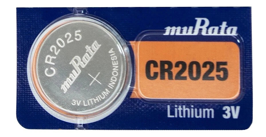 Murata CR2025 - Battery, 3 V, CR2025, Lithium Manganese Dioxide, 160 mAh 25 Pack