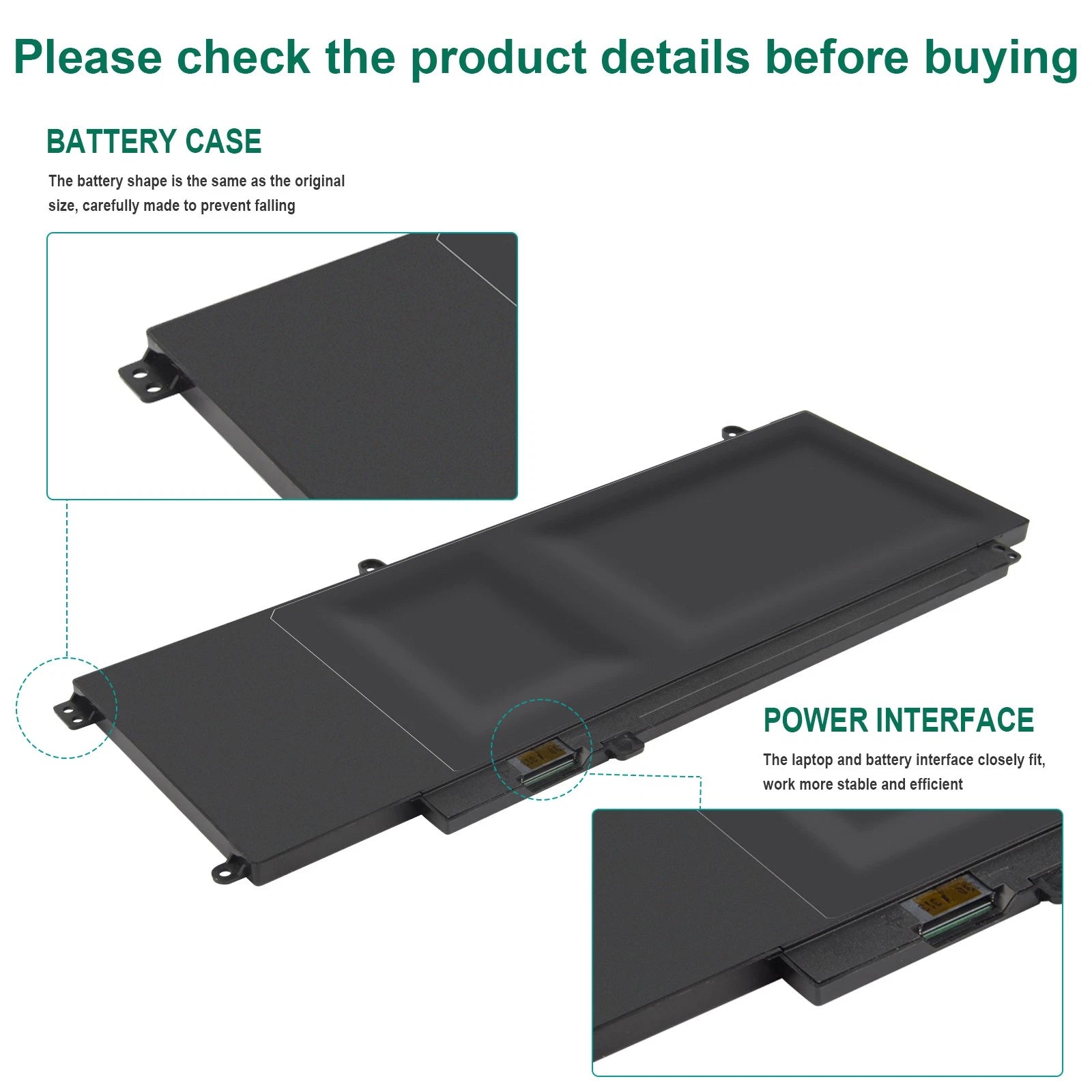 43Wh D2VF9 Battery For Dell Inspiron 15 7547 7548 Vostro 5459 0PXR51 Notebook PC