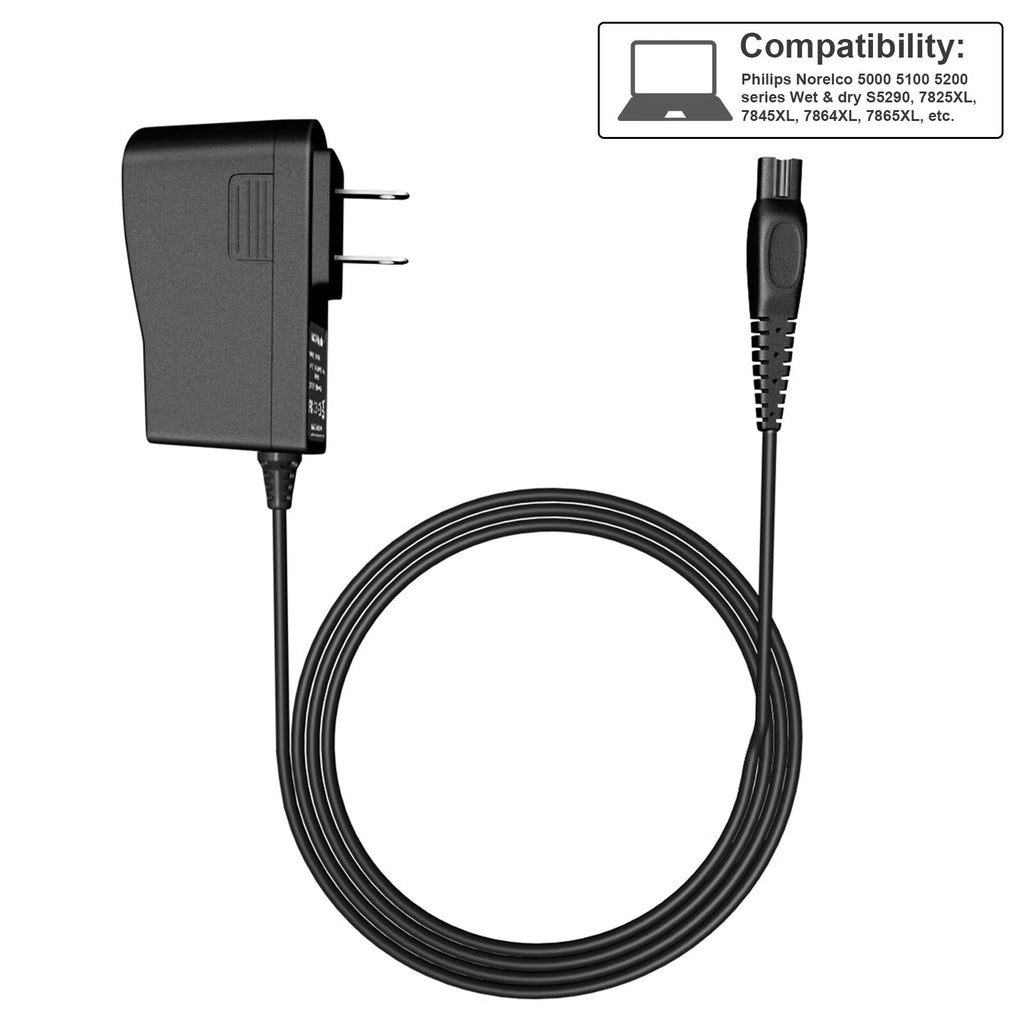 NEW For Philips HQ8505 Norelco Electric Shaver Adapter Power Cord Charger 15V 1A